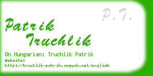 patrik truchlik business card